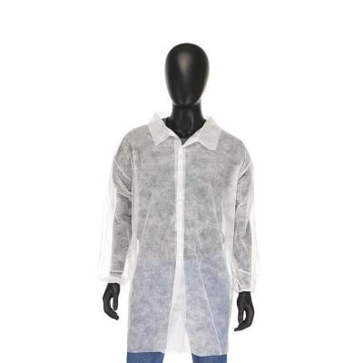 PIP® Standard Weight Disposable Lab Coat with Elastic Wrist