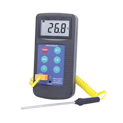 Traceable Workhorse Thermocouple Thermometer with Calibration