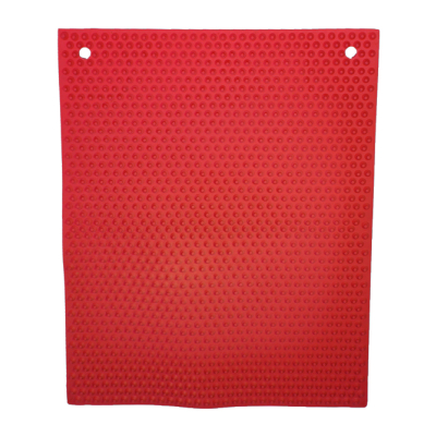 Metal Detectable Dual Color Knobby Mat™ with Hanging Holes