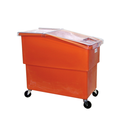 K440C/A Sloped Front Ingredient Bin with Casters & Sliding Lid, Color-Coded, 25-Gallon Capacity, 30.5"L x 16.5"W x 27.5"H