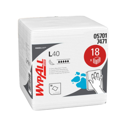 WypAll® L40 White Wipers