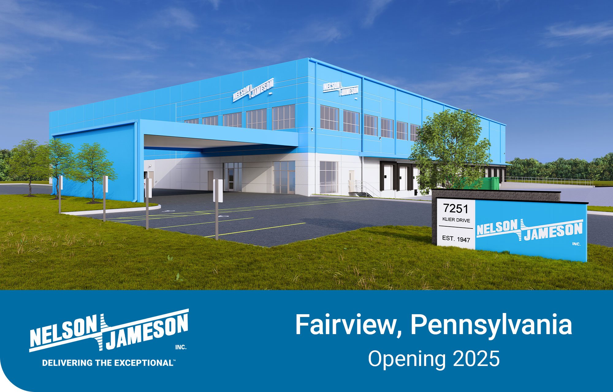 Food Processing Distributor Nelson-Jameson Announces New Distribution Center in Fairview, PA