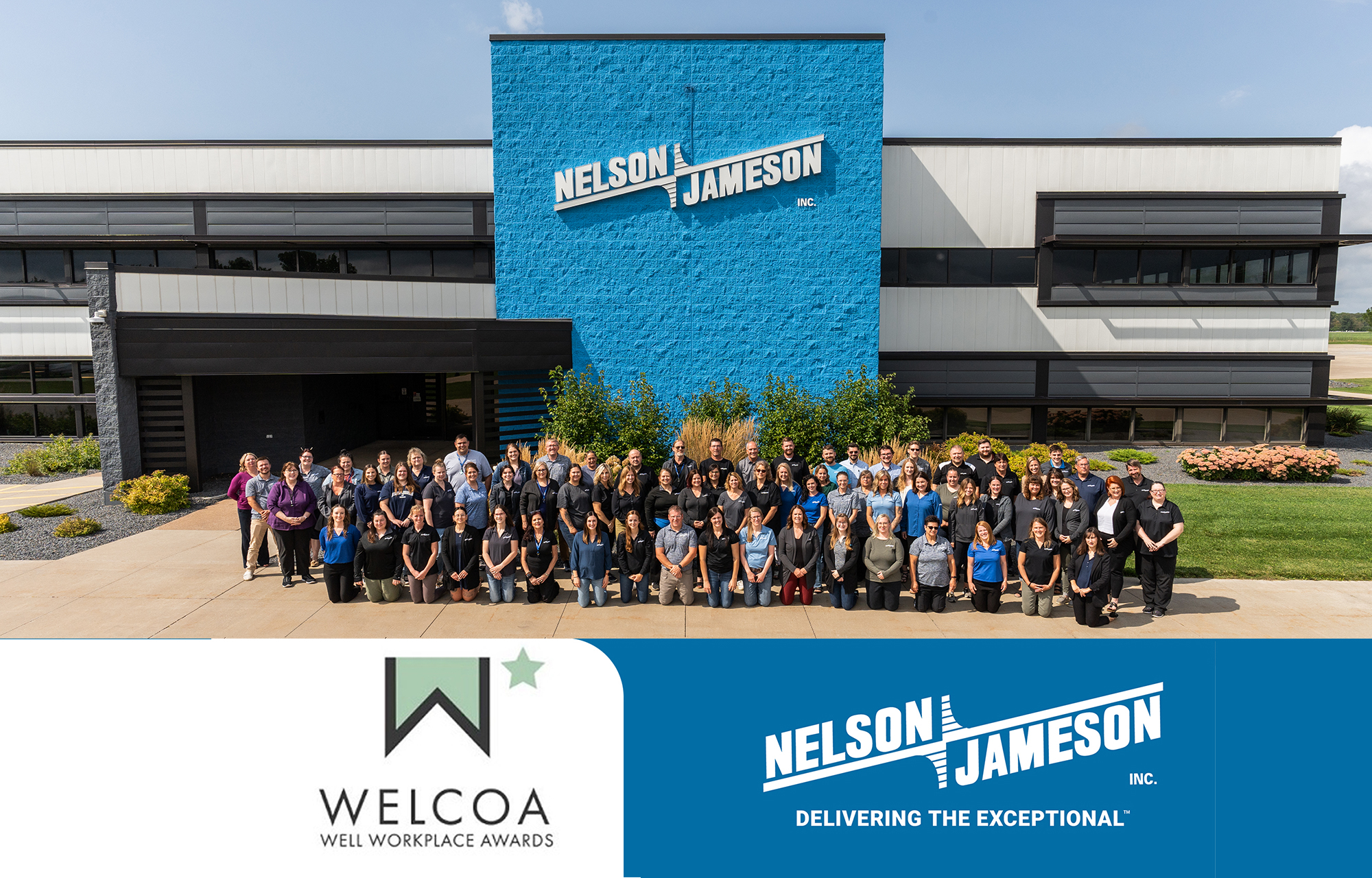 Nelson-Jameson was named a Silver Well Workplace in 2024 by WELCOA.