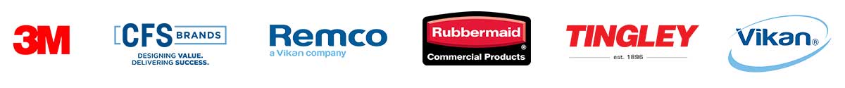 color-coding supplier logos tingley vikan 3M cfs-brands rubbermaid remco