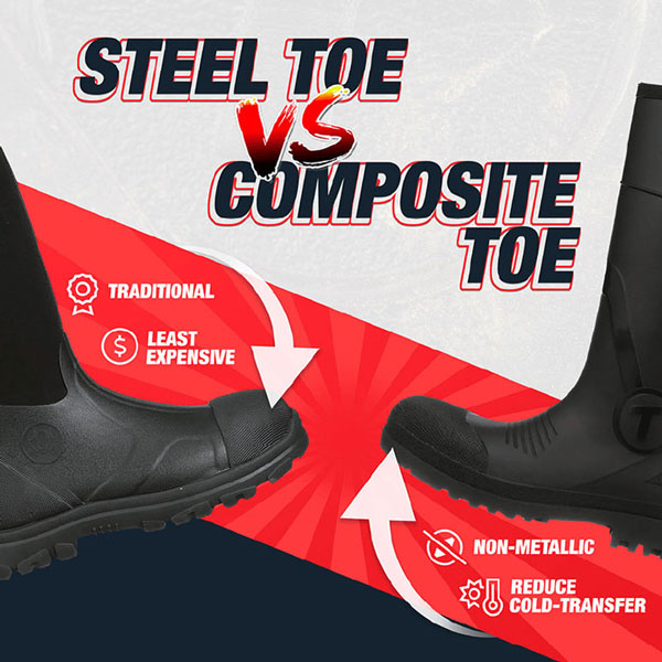 Tingley Safety Boot Comparison Steel toe boot vs composite toe boot footwear Nelson-Jameson