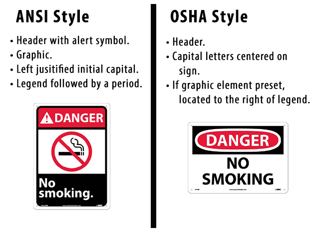 ANSI vs. OSHA comparison