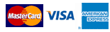 MasterCard, Visa, American Express