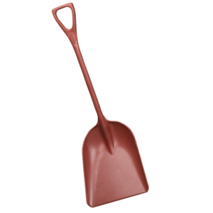Red Remco Color-Coded Metal Detectable Plastic Shovel