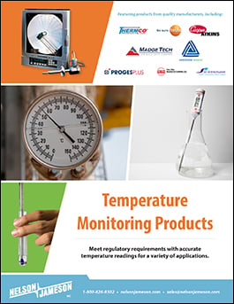 Temperature monitoring products flyer